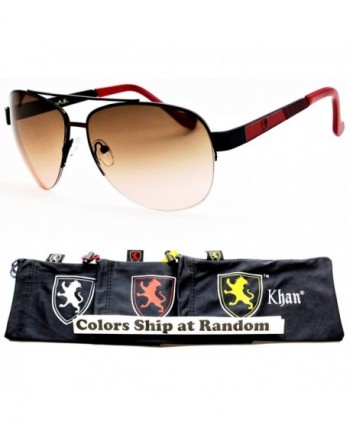 A181 kp Sporty Aviator Sunglasses Red Brownish