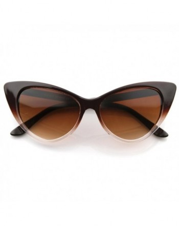 zeroUV Translucent Gradient Sunglasses Brown Fade