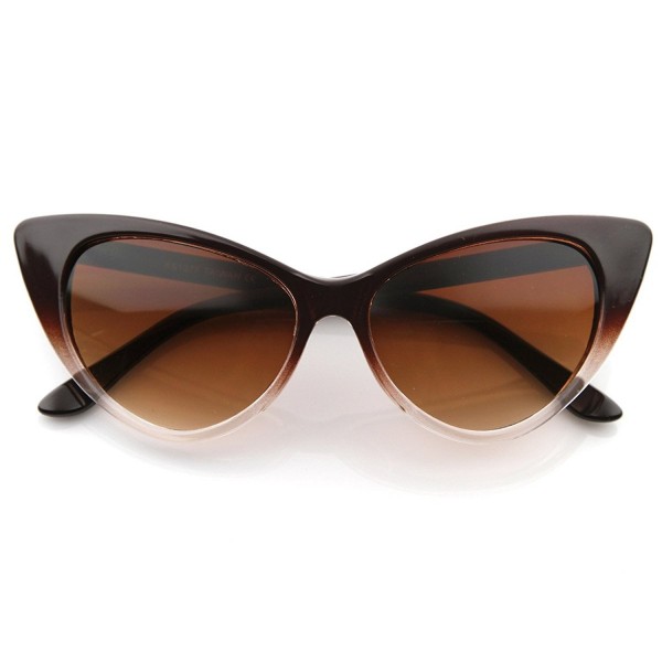 zeroUV Translucent Gradient Sunglasses Brown Fade