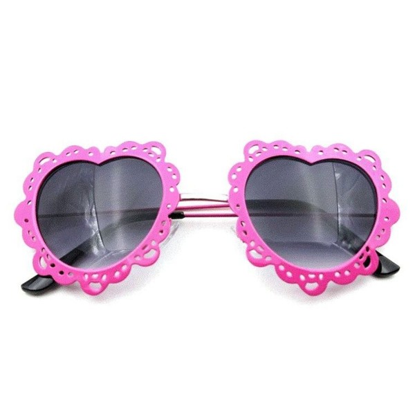 Flowertree Womens Perforated Scalloped Sunglasses