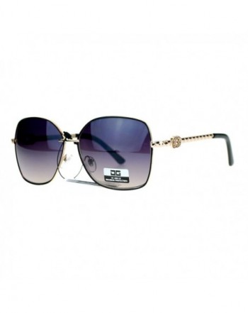 Eyewear Metal Rectangular Butterfly Sunglasses