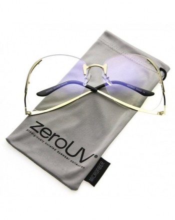 zeroUV Womens Rimless Oversize Eyeglasses