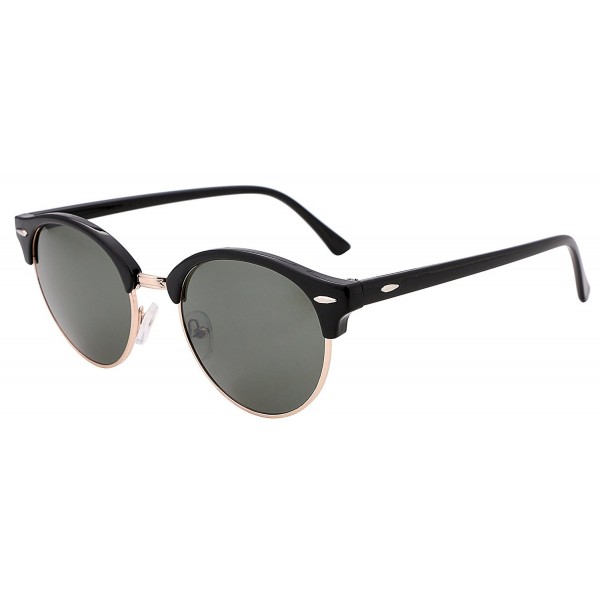 FEISEDY Classic Semi rimless Plastic Sunglasses