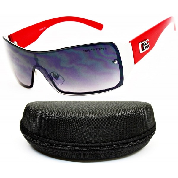 Designer Diamond Eyewear Sunglasses Red Smoked