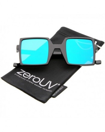 zeroUV Television Mirrored Square Sunglasses