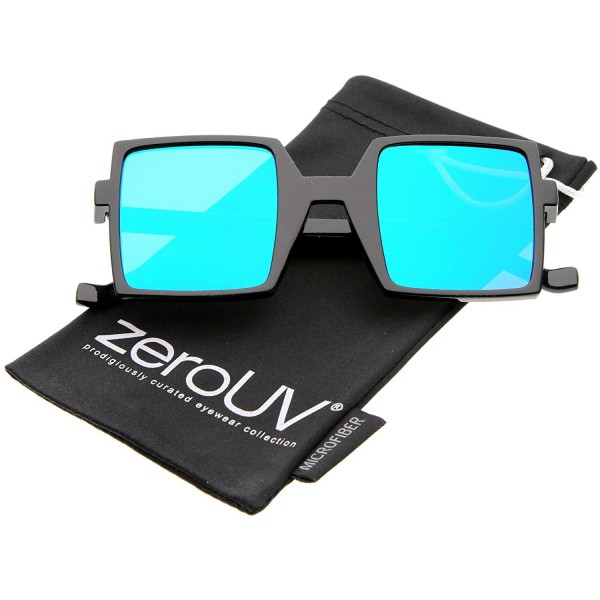 zeroUV Television Mirrored Square Sunglasses