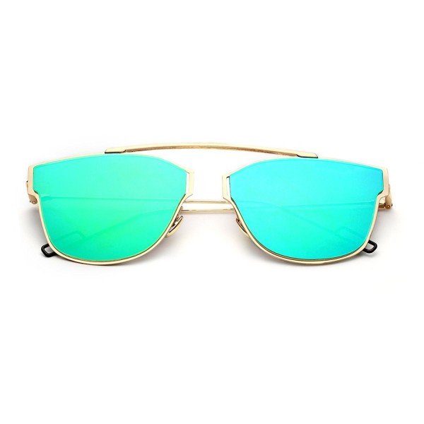 PenSee Womens Modern Mirror Sunglasses