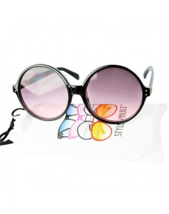 Style Vault Oversize Sunglasses Black Wine