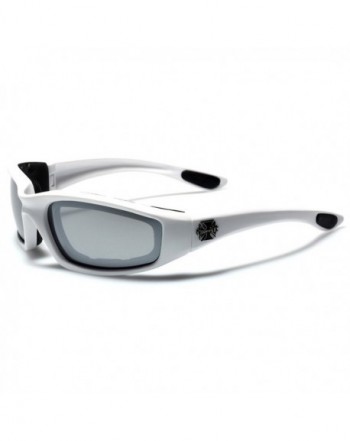 Choppers Padded Sport Sunglasses Silver