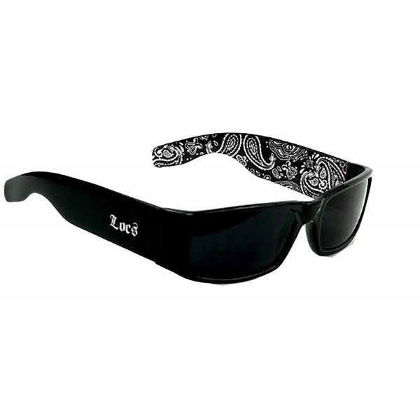 Black bandana pattern Locs Shades