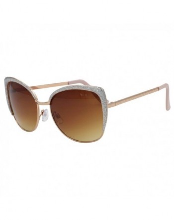 VIVIENFANG Semi Rimless Oversized Sunglasses 86447C