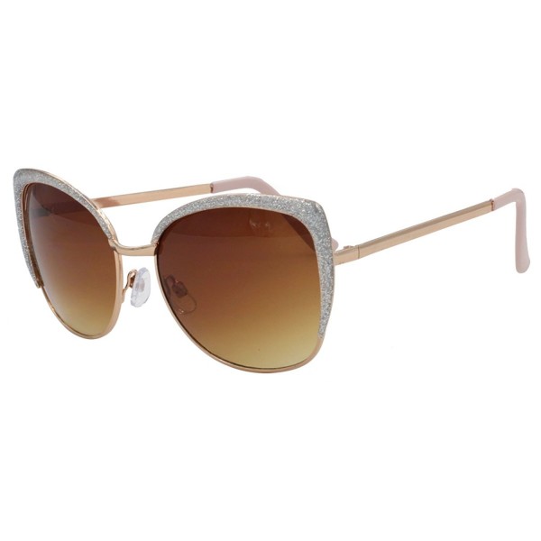 VIVIENFANG Semi Rimless Oversized Sunglasses 86447C