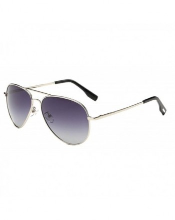Classic Aviator Sunglasses Colored Silver