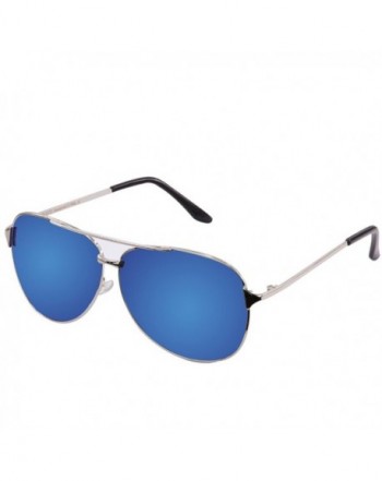 Aviator Style Mirrored Polarized Sunglasses