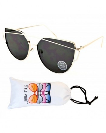 Style Vault Wayfarer Sunglasses Gold Dark