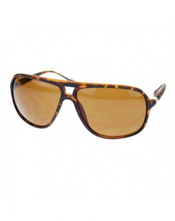 Retro Plastic Aviator Sunglasses Tortoise