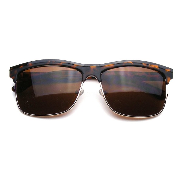 Emblem Eyewear Rimless Sunglasses Tortoise