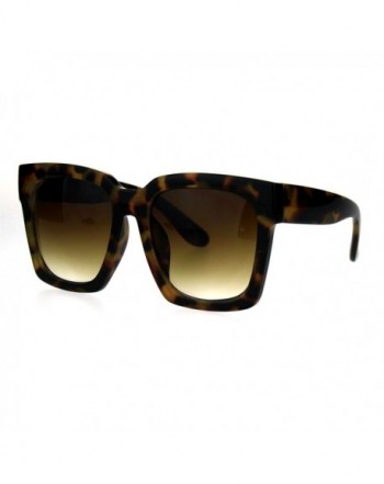 Boyfriend Oversize Plastic Sunglasses Tortoise