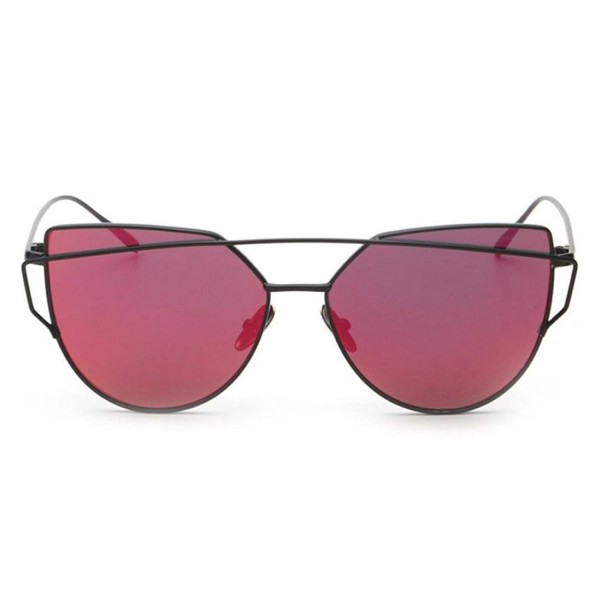 QingFan Fashion Vintage Mirrored Sunglasses