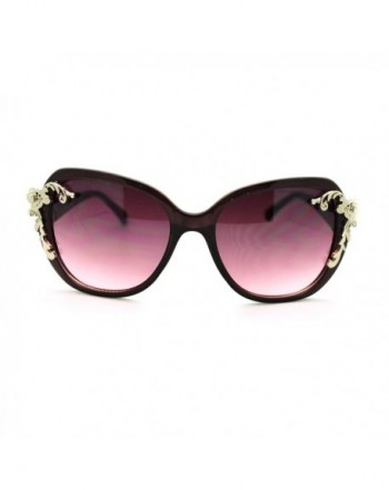 Foliage Butterfly Oversized Fashion Sunglasses