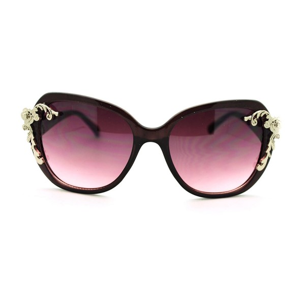 Foliage Butterfly Oversized Fashion Sunglasses