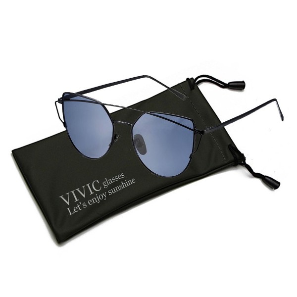 Mirrored Sunglasses Womens VIVIC Gray