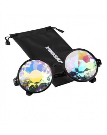 YOOSKE Kaleidoscope Sunglasses Mirrored Steampunk