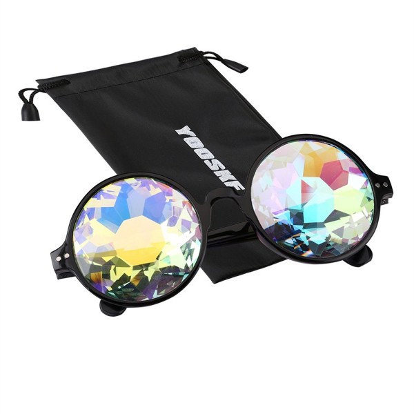 YOOSKE Kaleidoscope Sunglasses Mirrored Steampunk