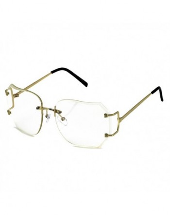 RIMLESS OVERSIZED CLASSIC VINTAGE GLASSES