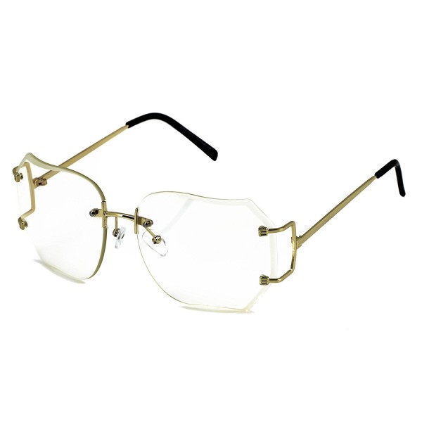 RIMLESS OVERSIZED CLASSIC VINTAGE GLASSES