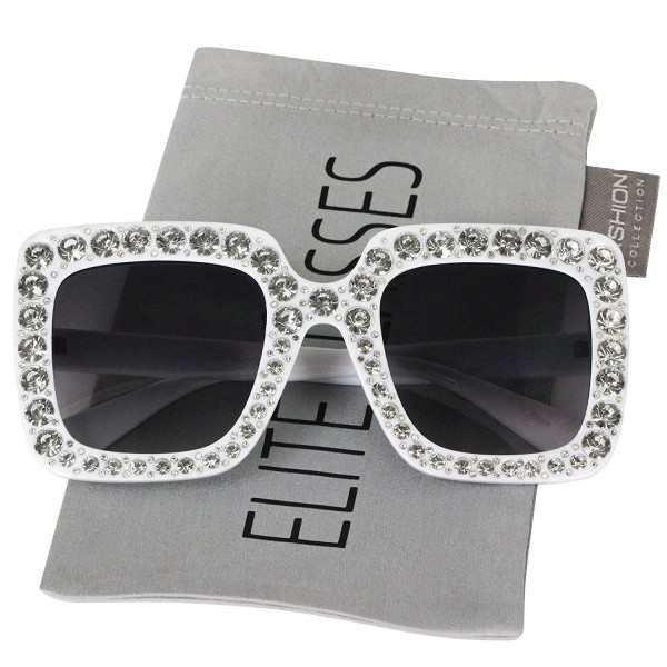 Elite Oversized Rhinestone Designer Sunglasses