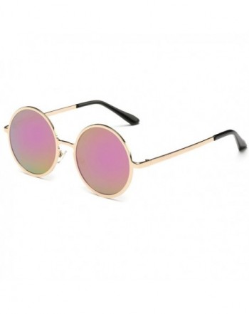 Simvey Vintage Lennon Sunglasses Mirrored