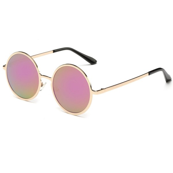 Simvey Vintage Lennon Sunglasses Mirrored