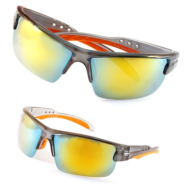 Unisex Polarized Mirrored Sports Sunglasses