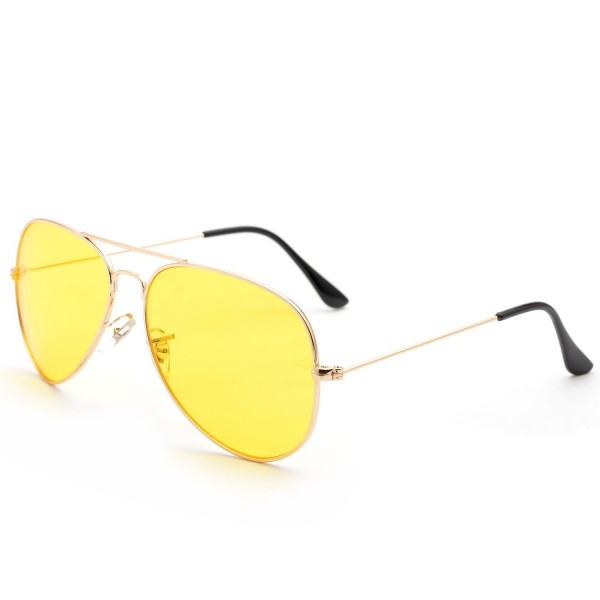 Gerbior Classic Aviator Sunglasses Yellow