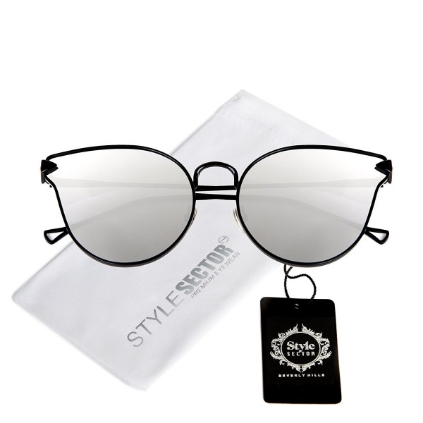 Womens Cat Eye Mirrored Sunglasses Protection