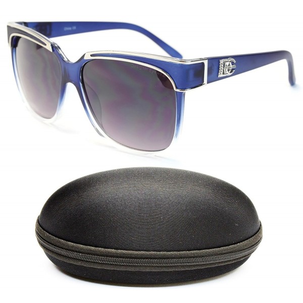 D1055 cc Designer Eyewear Sunglasses Silver Smoked