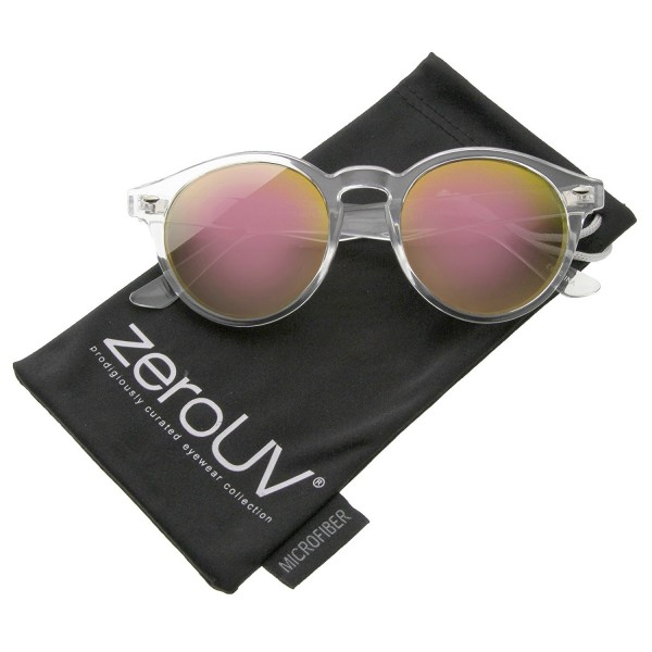 zeroUV Translucent Mirror Sunglasses Pink Yellow