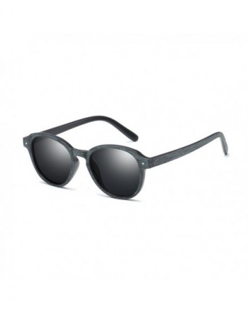 FEISEDY Imitation Grain Mirrored Sunglasses