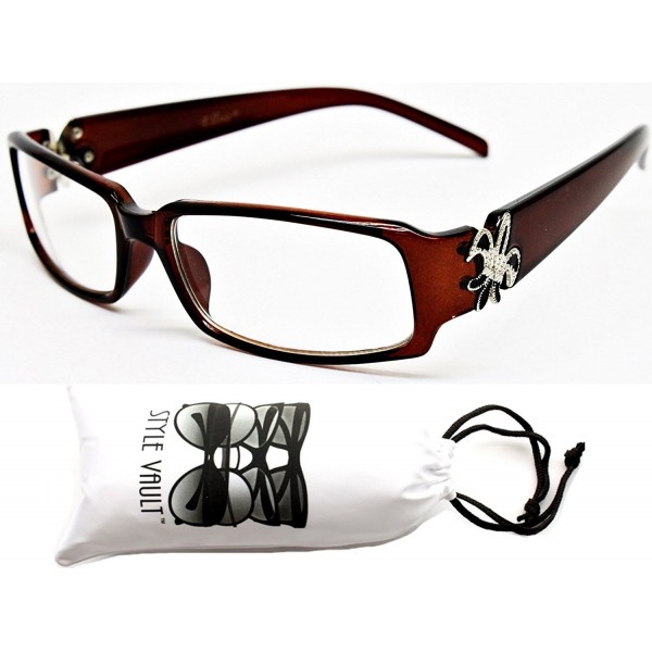 E431 vp Rectangular Decorated Eyeglasses Sunglasses