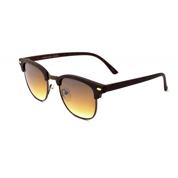 Geoffrey Beene Semi Rimless Sunglasses Coffee