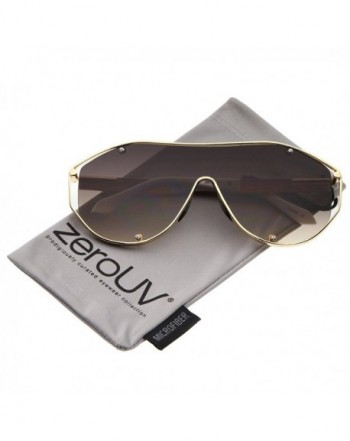 zeroUV Futuristic Sunglasses Gold White Lavender