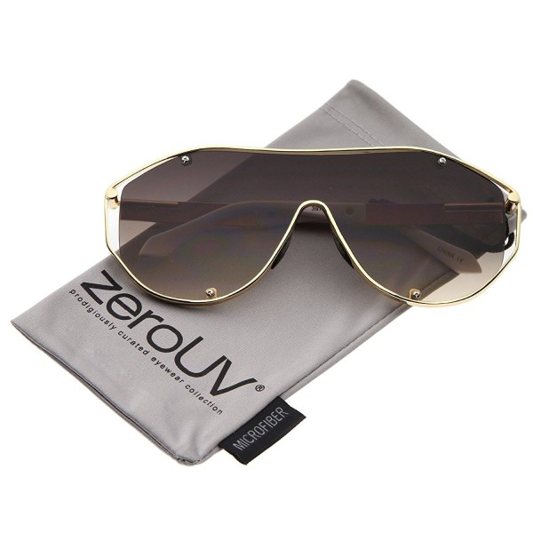 zeroUV Futuristic Sunglasses Gold White Lavender