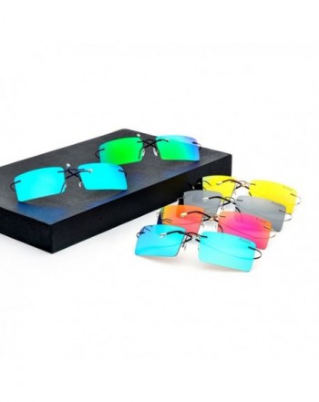 FONEX Rimless Titanium Sunglasses Polarized