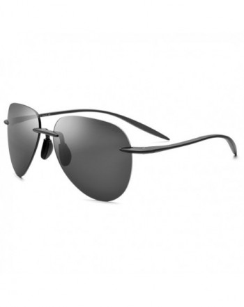 FONEX Rimless Aviation Sunglasses Polarized