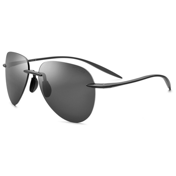 FONEX Rimless Aviation Sunglasses Polarized