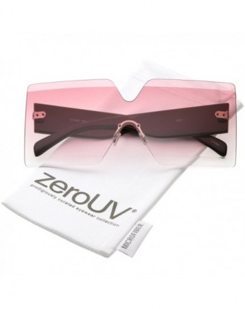 zeroUV Oversize Rimless Gradient Sunglasses