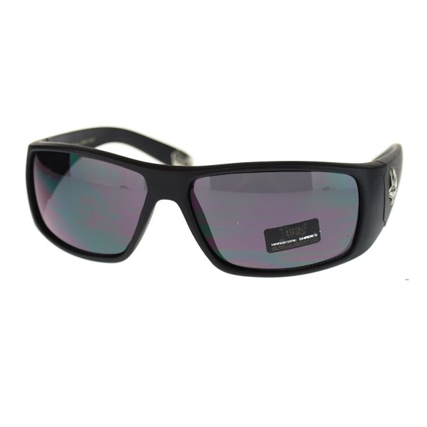 Matte Hardcore Gangster Rectangular Sunglasses