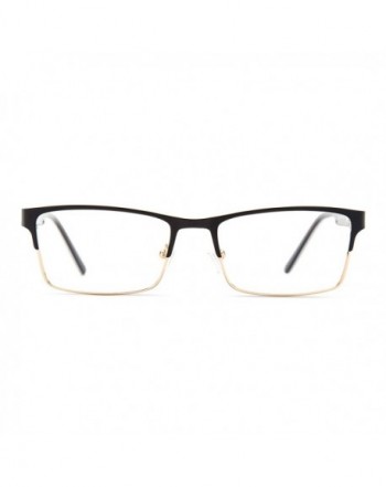 TIJN Rectangle Semi rimless Business Eyeglasses