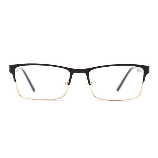 TIJN Rectangle Semi rimless Business Eyeglasses